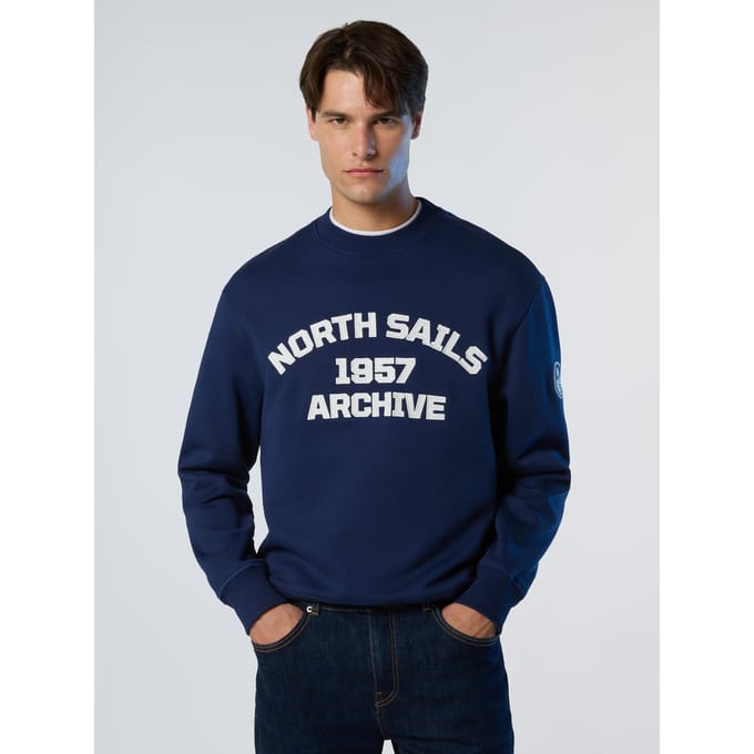 North Sails Sweatshirt Archiefstijl met oogje