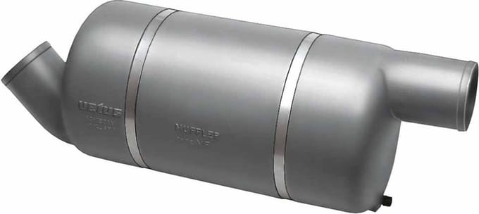 Vetus Mf100 Uitlaatsysteemdemper Zilver 100 mm