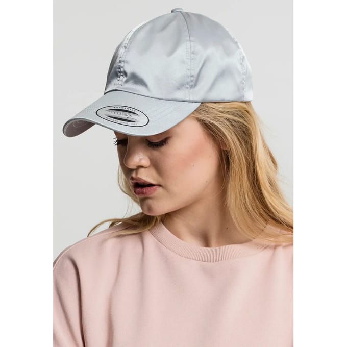 Flexfit - Low Profile Satin Cap silver one size Pet - Zilverkleurig
