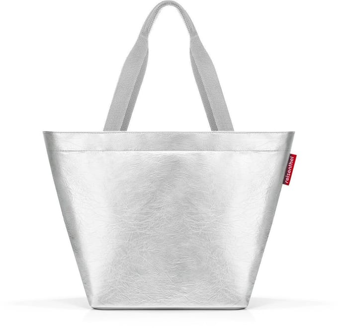 Reisenthel Shopper M Handtas Shopper - 15L - Silver Crackle Zilver