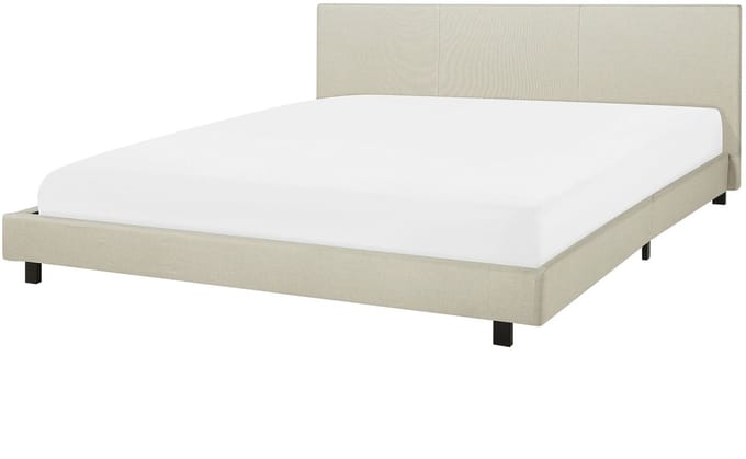 ALBI - Tweepersoonsbed - Beige - 180 x 200 cm - Polyester