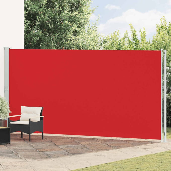 vidaXL Tuinscherm uittrekbaar 200x600 cm rood