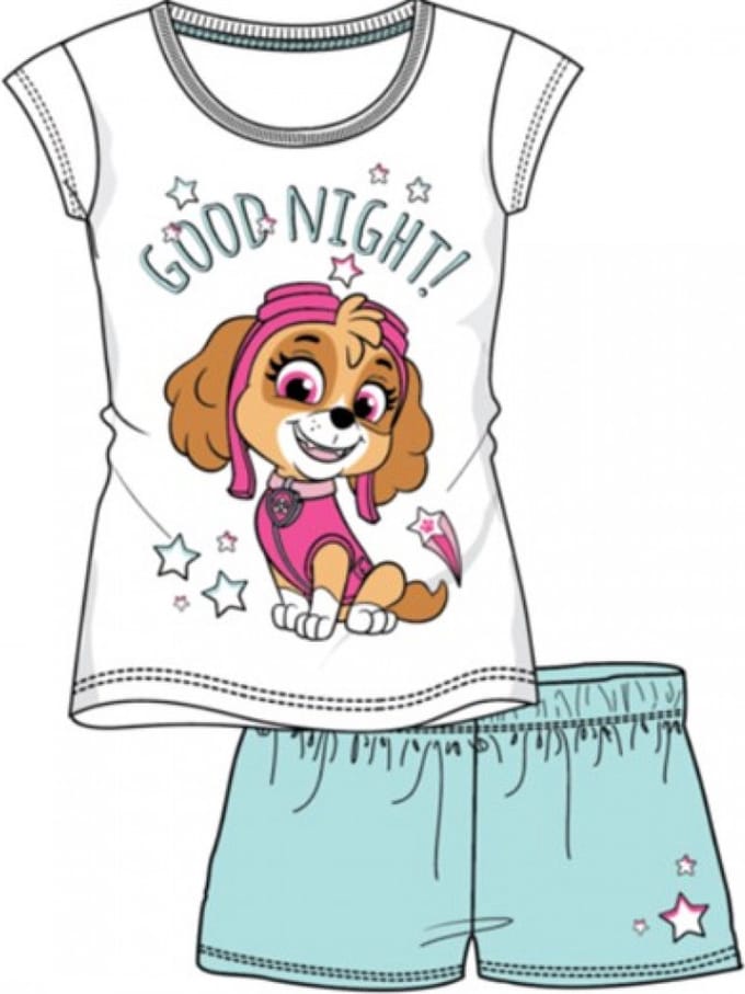 Paw patrol shortama - meisjes pyjama - skye