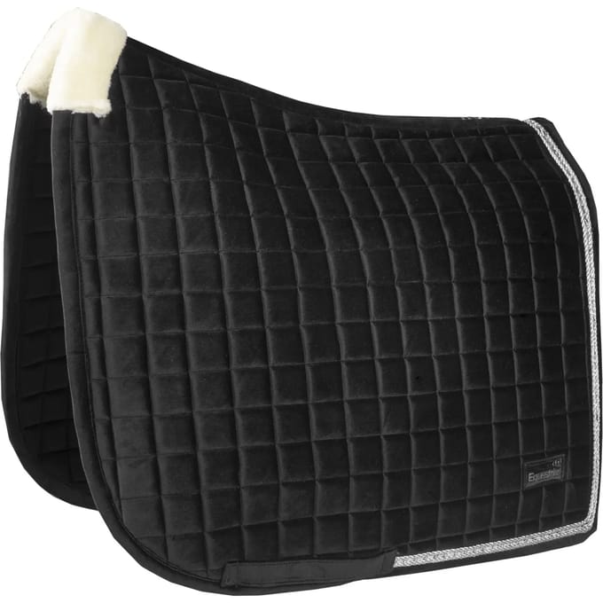 Horka - Zadeldek Equestrian Pro Velvet - Zwart - Pony DR