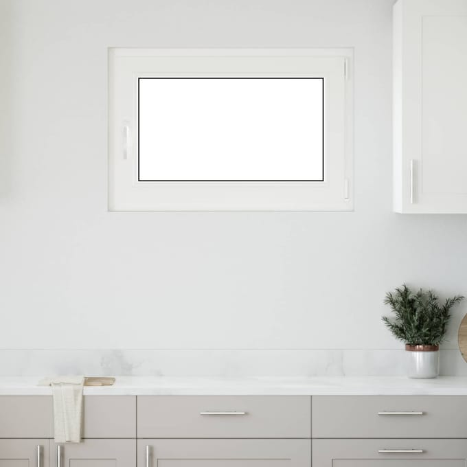 vidaXL - Kleur - binnenkant - kelderraam - Wit - RISOR - 90 - x - 50 - cm