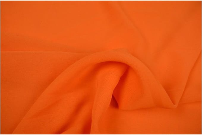 Chiffon stof - Oranje - 1 meter - Per meter - 150cm breed