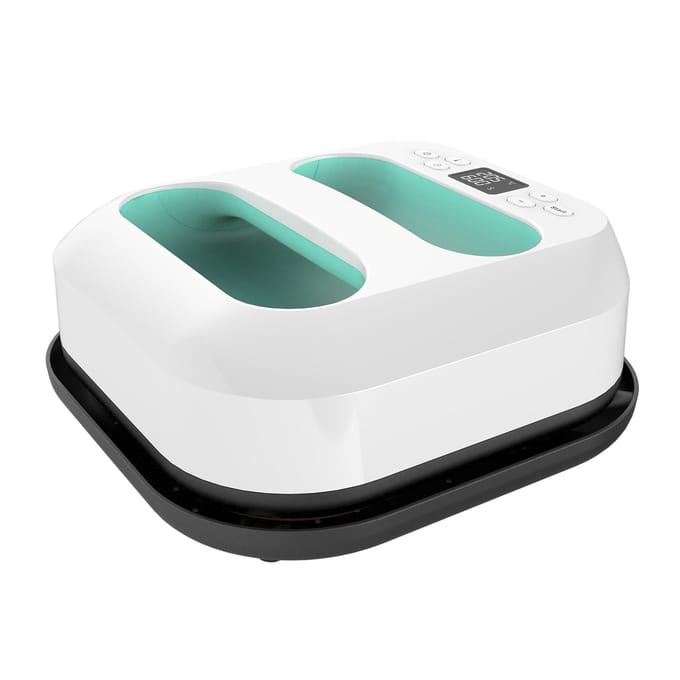 Handheld hittepersmachine 9''x9'' ijzeren pers Snelle opwarming Instelbare temperatuur en timer Auto groen
