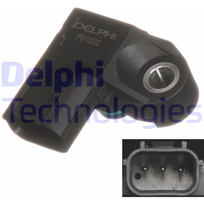 Sensor, inlaatspruitstukdruk DELPHI PS10232-12B1