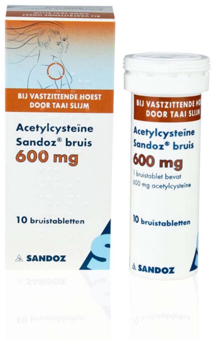 Acetylcyste ne Sandoz bruis 600 mg