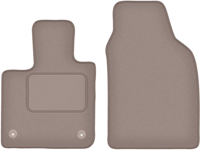 Beige voormatten voor: Fiat E-500X / 500x Electric crossover (2019-)