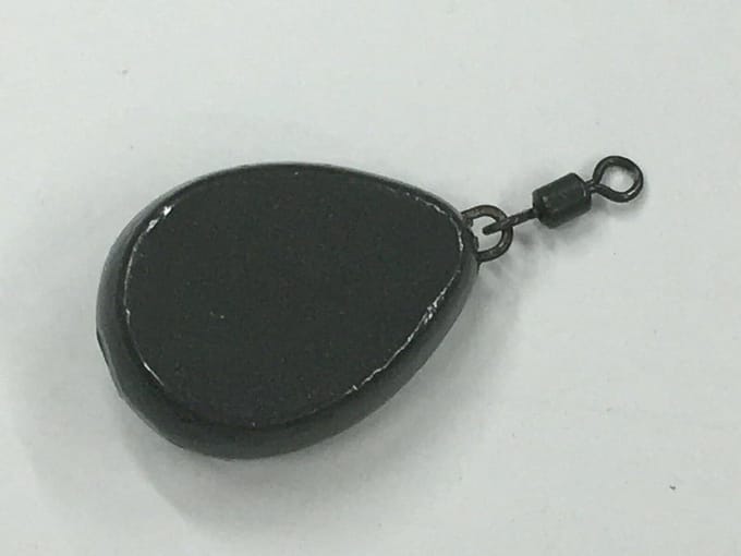 Flat Pear Swivel Fishing Casting Ledger - 10 Pack