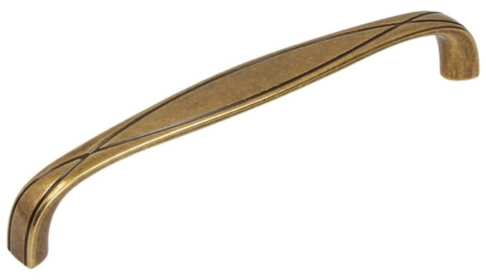 Gamet SERPENTE - Meubelknop - Antiek Messing - 128mm