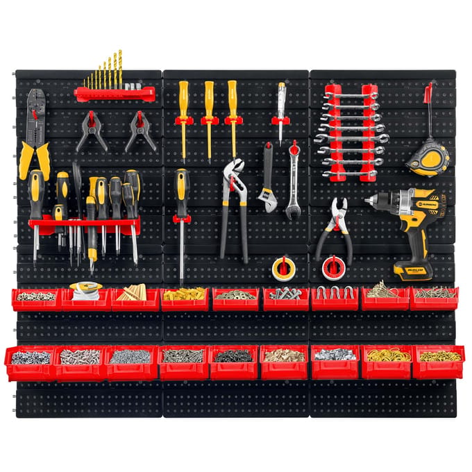 Humberg Werkstatttafel 96x76cm met 43 Delen - Gereedschap Organizer