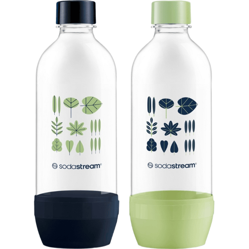 SodaStream JET - Dubbele flessenset - 2 x 1 L groen/marineblauw