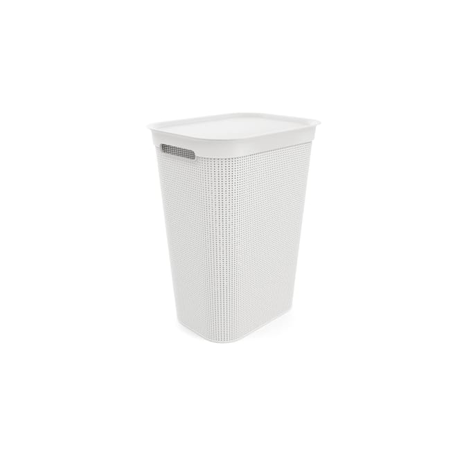 Rotho Wasmand - 50 liter - met afneembaar klapdeksel - wit