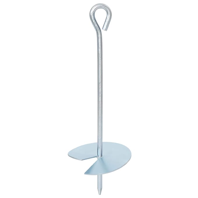 vidaXL - Aardanker - 2 - st - Ø10 - x - 30 - cm - Gegalvaniseerd - Metaal - zilver