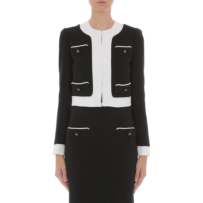 Moschino Jacket Black Black Größe: 42 | Cropped-Jacken Outlet | Damen | Schwarz