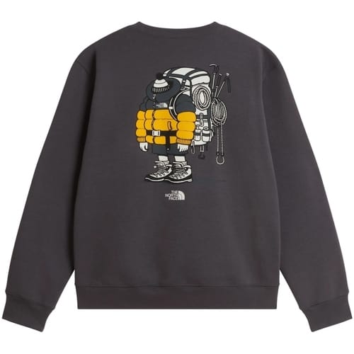 relaxed fit sweatshirt van katoenmix met labeldetail