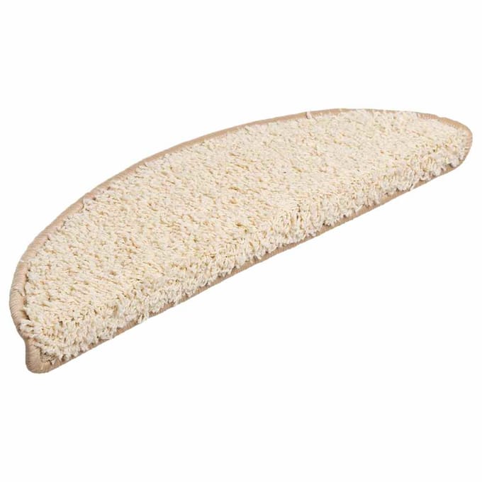 vidaXL - Trapmatten - 20 - st - 56x17x3 - cm - Crème - Halfrond