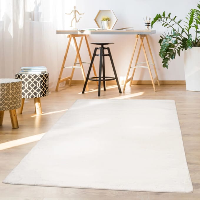 Muratap Paradise fluffy soft vloerkleed hoogpolig effen tapijt - 80x150 cm
