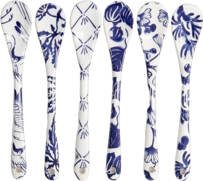 Tokyo Design Studio - Flora Japonica Lepelset - 6 Stuks - 13 cm