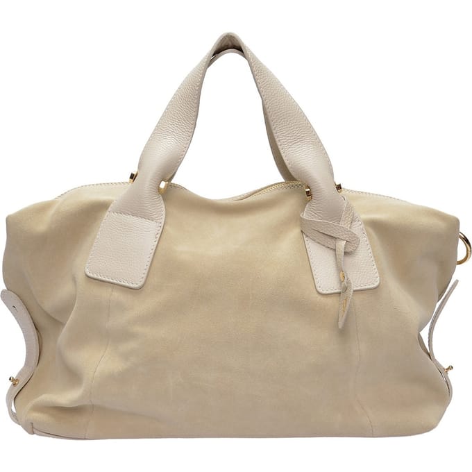 Anna Luchini Beige Rundleer Tas