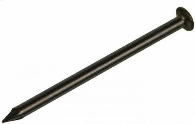 STALEN NAGELS 2.0 x 20 MM. Lang. Beton. Steen. ZWART 40 GR. Deltafix