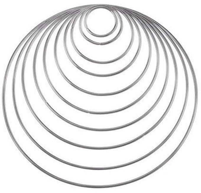 Restyle Ring metaal 25 cm - Dromenvanger - Rond - 4mm dikte