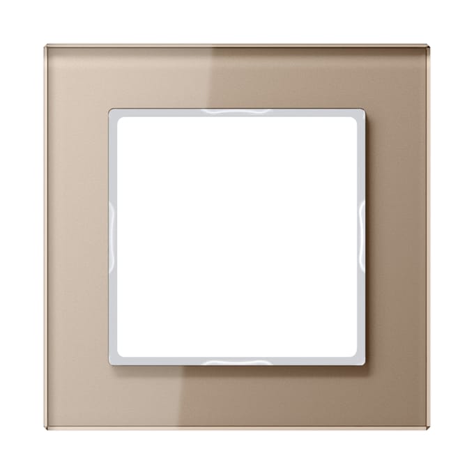 Jung Glas Afdekking Frame Enkel Champagne - AC581GLCH
