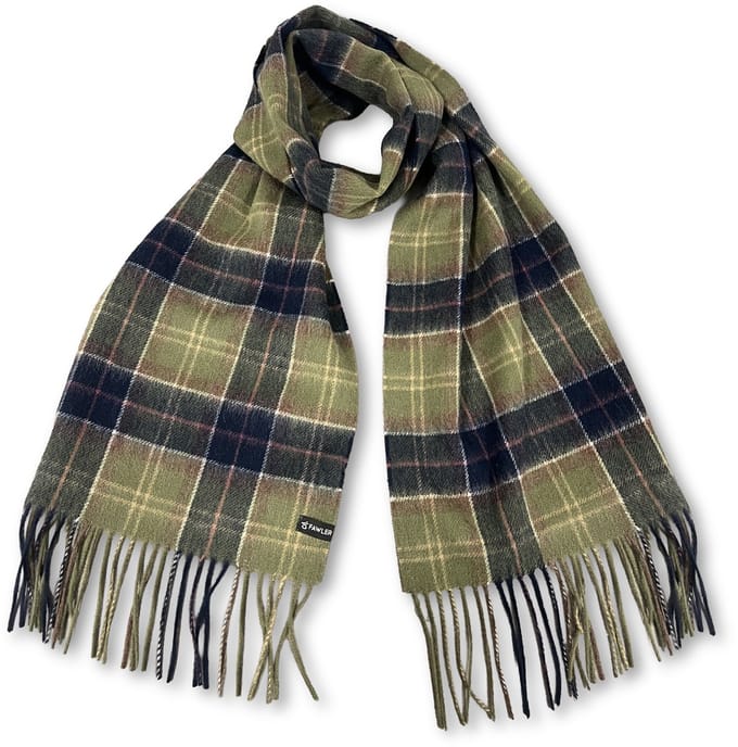 Highlands | Groene en blauwe geruite wollen jachtsjaal