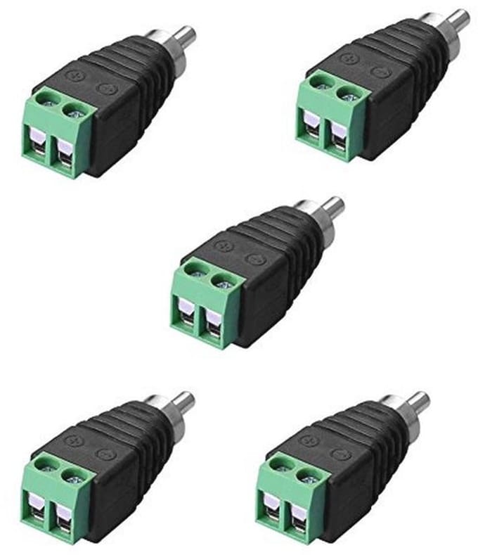 RCA-kabeladapter terminalblok met schroefverbinding voor CCTV-installatie