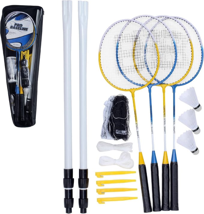 Badmintonspeelset voor 4 personen