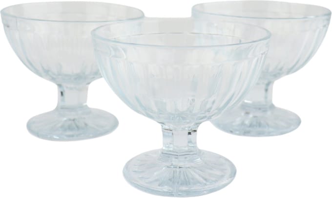 OTIX Dessert schaaltjes - Ijscoupe - Ijsbeker - Set van 3 Glas - 200 ml