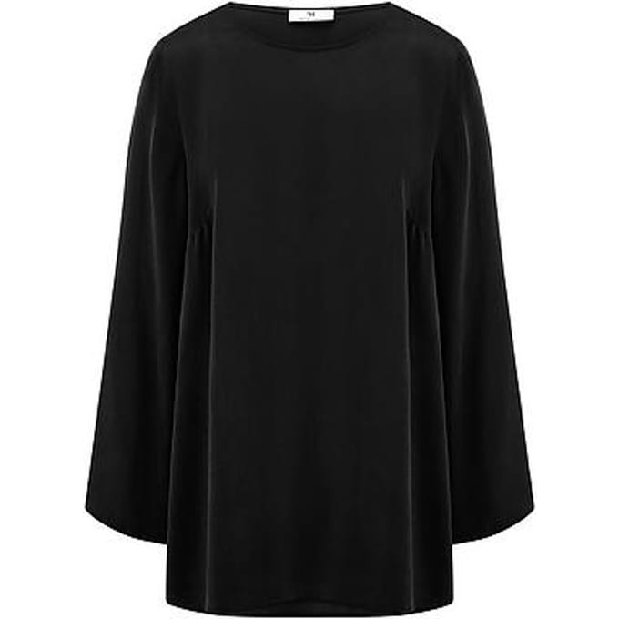 Lange blouse Van Peter Hahn zwart