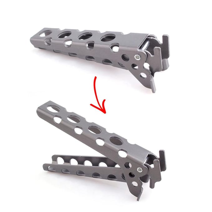 Poignée de casserole, support de levage de casserole, pince à pince, ustensiles de cuisine de Camping, porte-plat chaud Updated gray