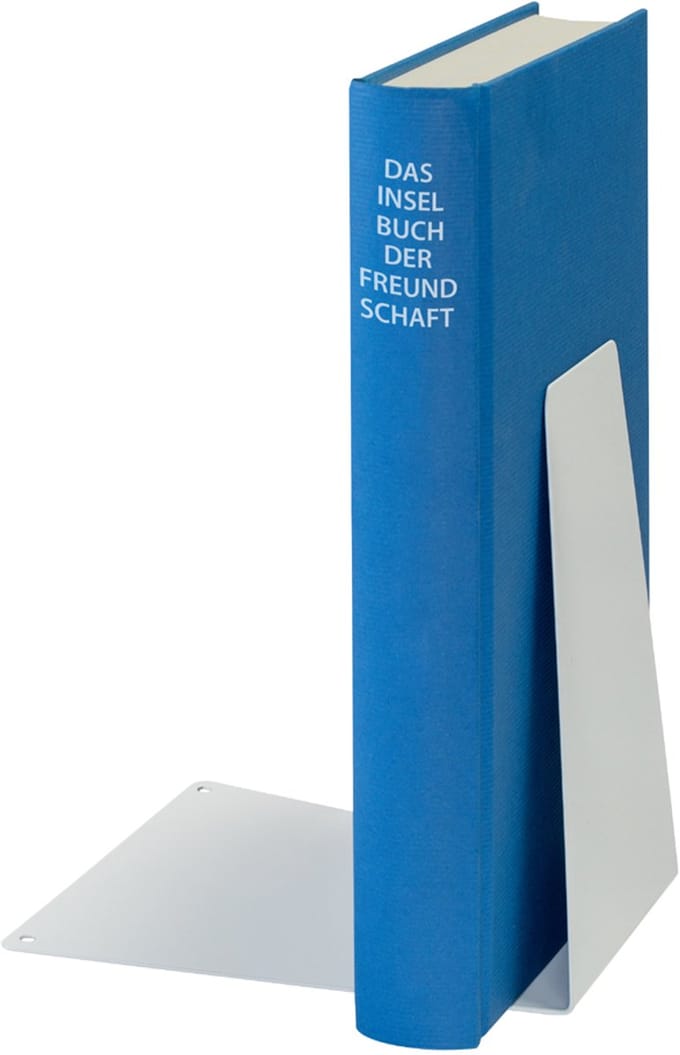 LEITZ boekensteun, (B)125 x (D)145 x (H)140 mm, wit