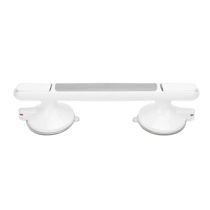Veiligheidsbeugel voor Douche Verwijderbaar Antislip Heavy Duty Douche Handgreep met Dubbele Zuignappen 60KG white