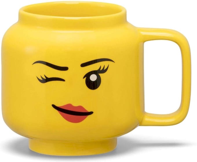 LEGO - Keramische Mok Hoofd Winky 255 ml - Aardewerk - Geel