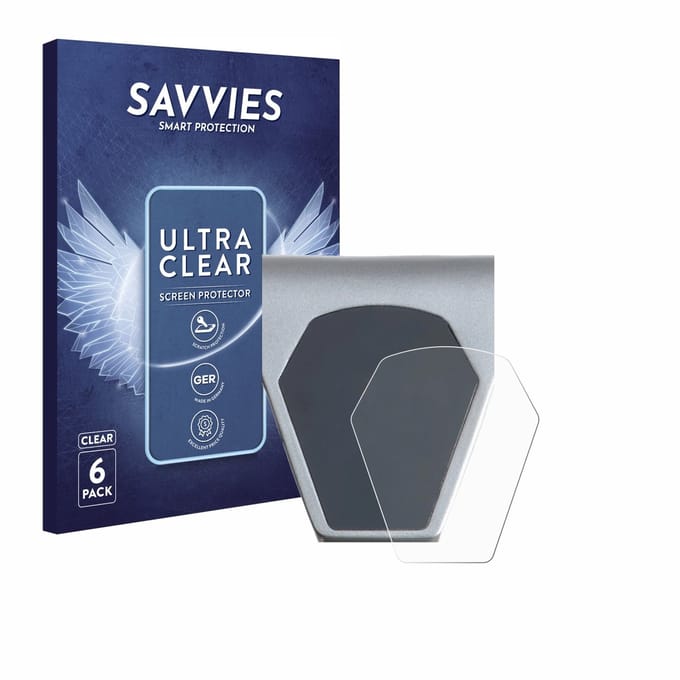 Savvies - Screenprotector voor Epowerfun ePF-PULSE 960 - Folie Beschermfolie transparant 6 Stuks