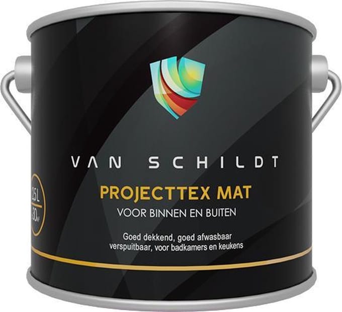 van Schildt Projecttex plus Mat 4 Liter Ral 9001 Créme Wit