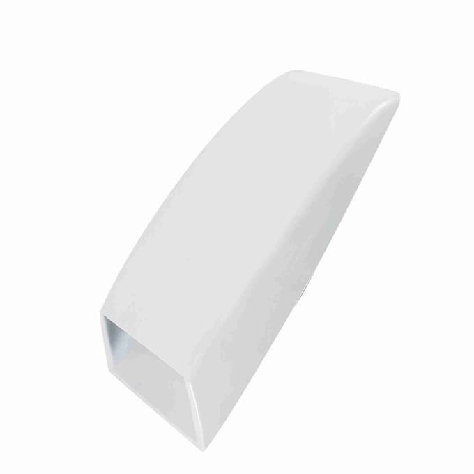 Auto Vrachtwagen Decoratieve Luchtstroom Inlaat Scoop Motorkap Ventiel Sticker Cover Motorkap Wit