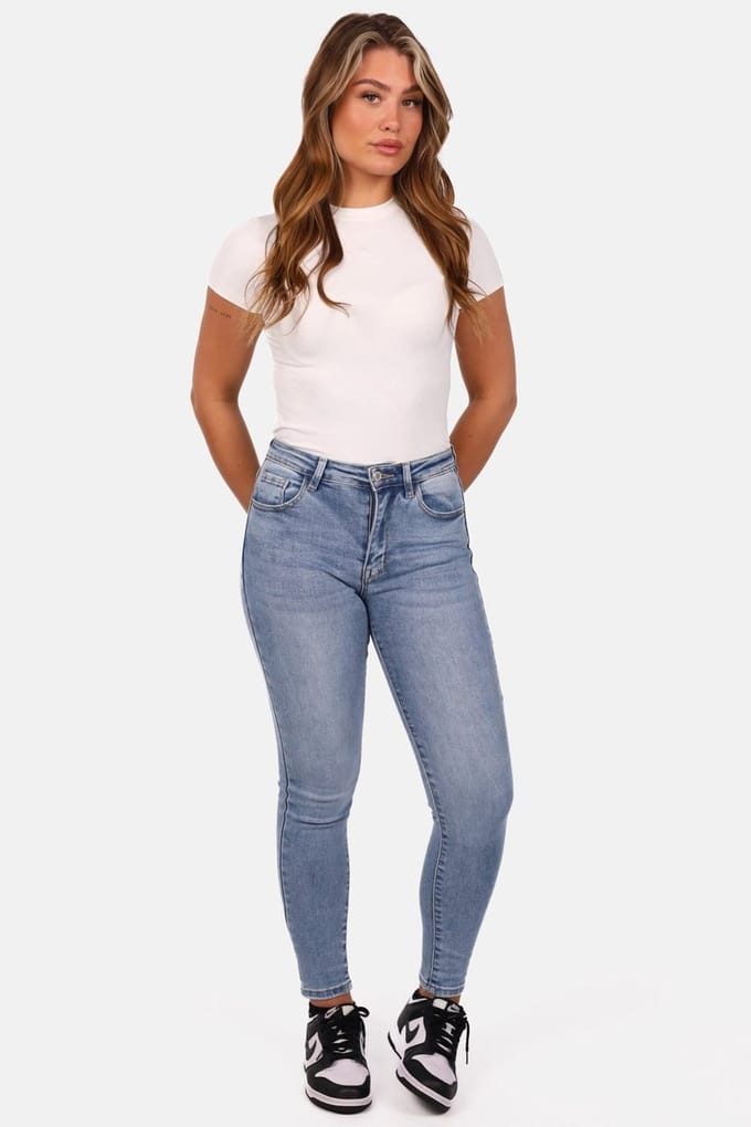 Getdrezzed Top - Maat: L - T shirt met ronde hals wit
