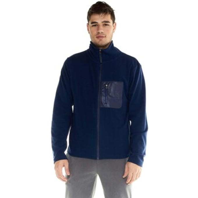 Fleece Jack Leone 1947 Man Wool Sweatshirt Full Zip Lifestyle