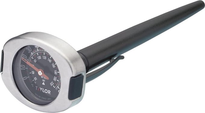 Taylor Thermometer Pro 15,5 X 4,5 X 3,5 Cm Rvs Zilver