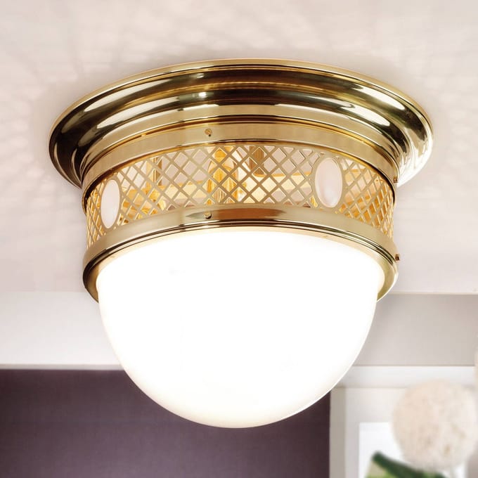 ORION Weergaloos mooie plafondlamp ALT WIEN, messing
