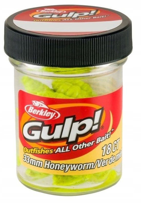 Berkley Gulp Honeyworm Seledyn 33mm - Ideaal voor forel en baars