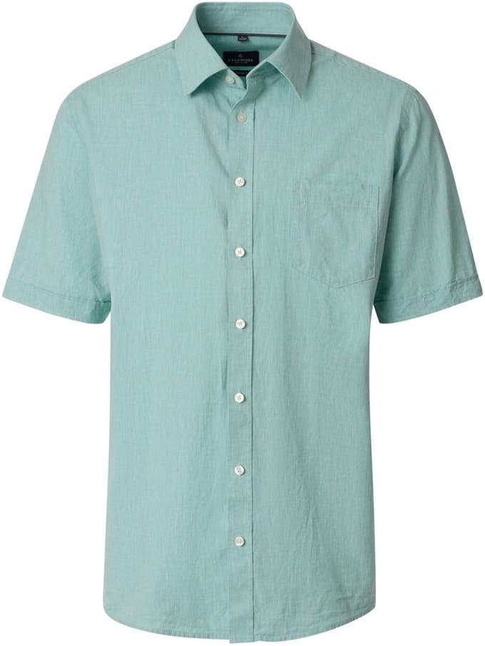 Casa Moda Casual Overhemd Korte Mouw Linnenmix 126130311-300 - L