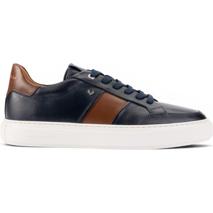 Martinelli Blauwe Leren Sneakers Schoenen voor mannen - Hastings