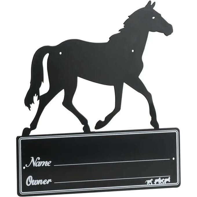 Paarden silhouet stalbord Hippotonic
