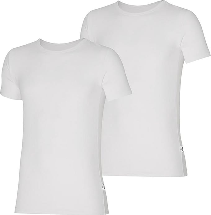 Apollo T-shirts Round Neck Heren Biokatoen Wit 2 Stuks Maat M